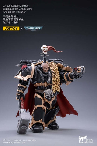 Black Legion Chaos Lord Khalos the Ravager - Warhammer 40K Action Figure By JOYTOY