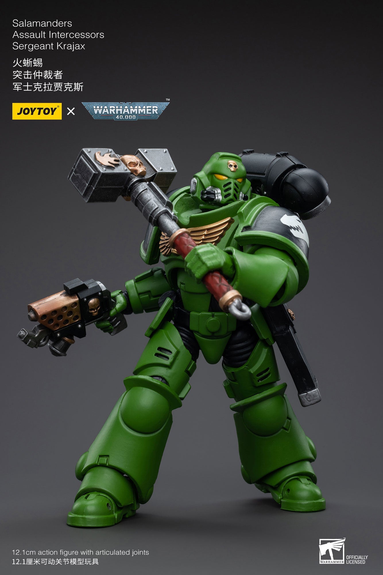 Salamanders Intercessors Sergeant Krajax - Warhammer 40K Action Figure By JOYTOY