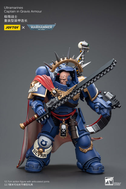 Ultramarines Captain in Gravis Armour - Warhammer 40K Action Figure By JOYTOY