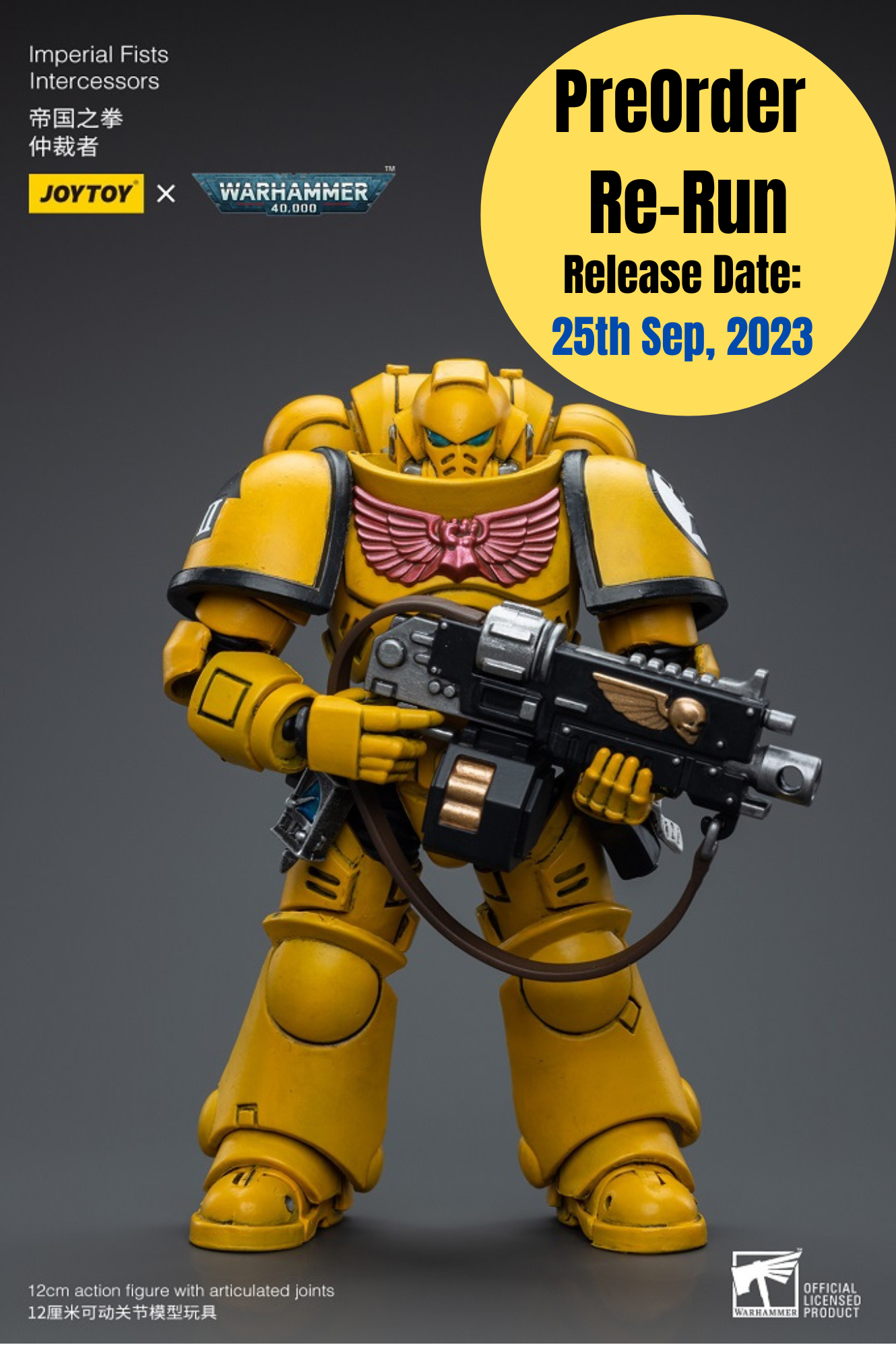 Imperial Fists Intercessors - Warhammer 40K Action Figure By JOYTOY