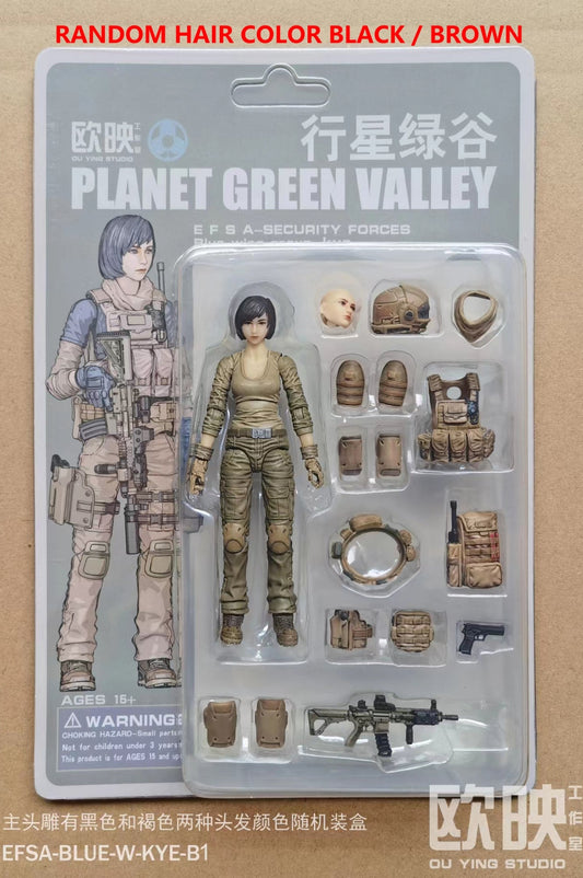 EFSA - Security Forces Blue Wing Group - KYE-B 1/18 Action Figure By Planet Green Valley