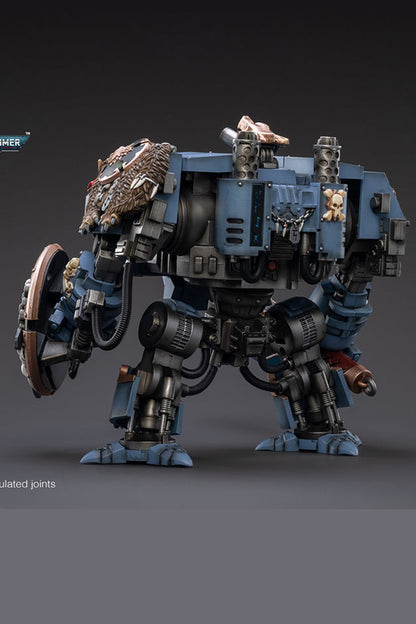 Space Marines Space Wolves Venerable Dreadnought Brother Hvor - Warhammer 40K Action Figure By JOYTOY