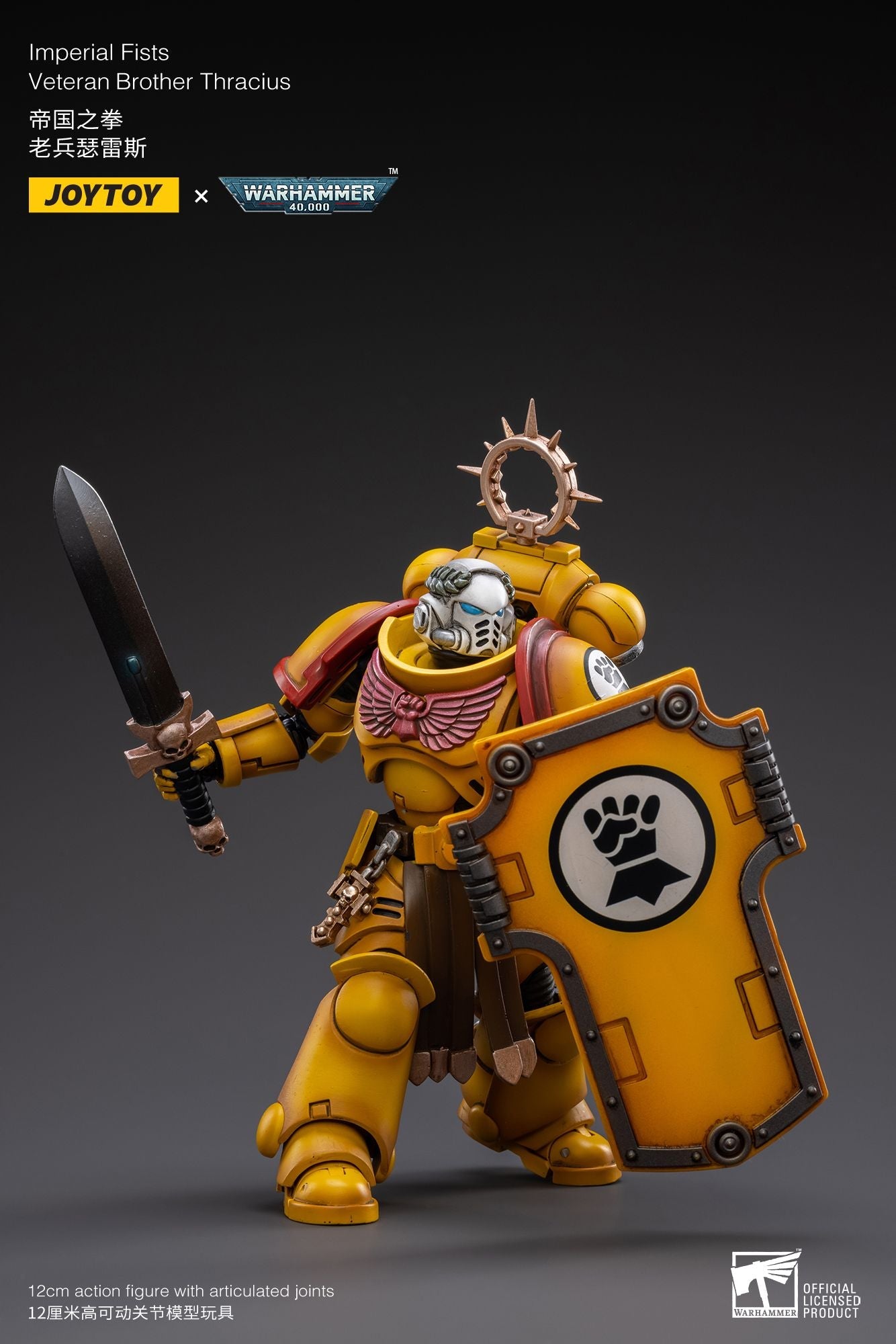 Imperial Fists Veteran Brother Thracius - Warhammer 40K Action Figure By JOYTOY