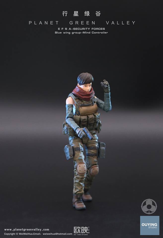 EFSA - Security Forces Blue Wing Group - Mind Controller 1/18 Action Figure By Planet Green Valley