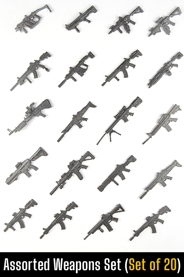 Assorted Weapons Set (Set of 20)- Action Figure By JOYTOY